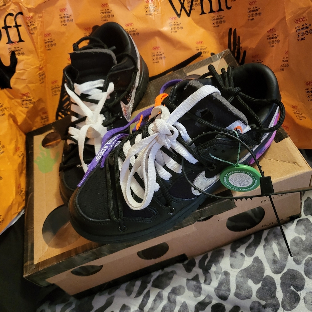50/50 off-white nike dunk low